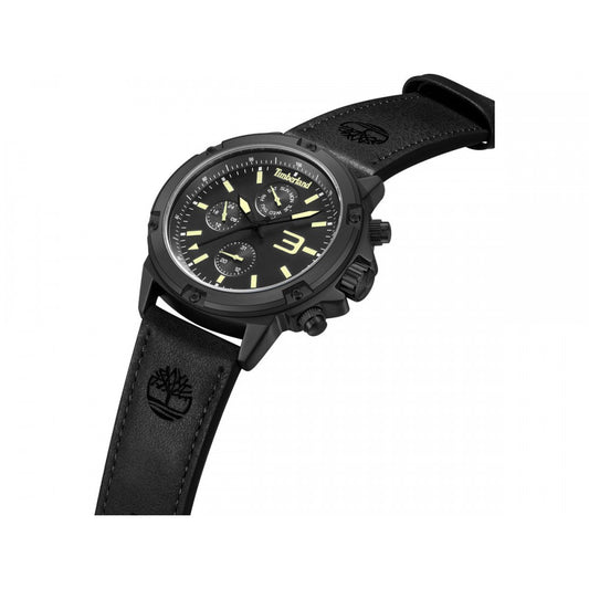 All Black Watch – Bold Masculine Design with Leather Strap | Timberland