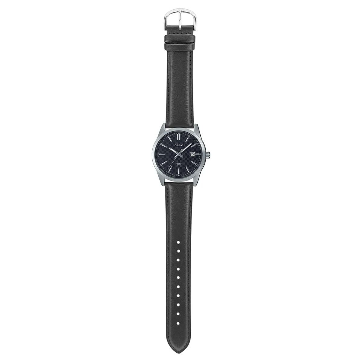 Classic Black Watch – Elegant Minimal Design with Date | Casio Enticer