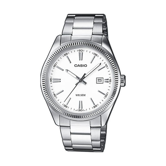Classic Silver Watch – Clean Minimal Design with Date | Casio