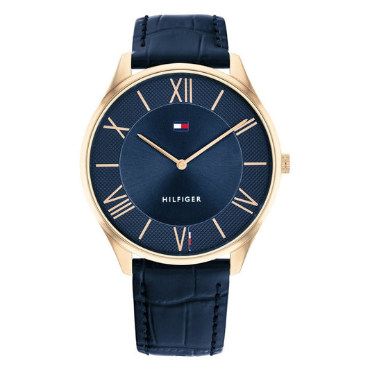Elegant Blue Watch – Modern Design with Leather Strap | Tommy Hilfiger