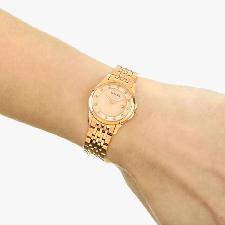 Elegant Pink Watch – Luxury Petite Design with Sapphire Crystal | Bulova